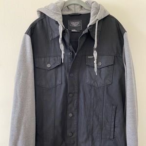 5 for $40 - Dravus workwear black denim jacket.